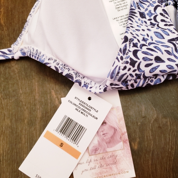 BNWT ~ Jessica Simpson Printed Bralette Bikini Set - Picture 10 of 13